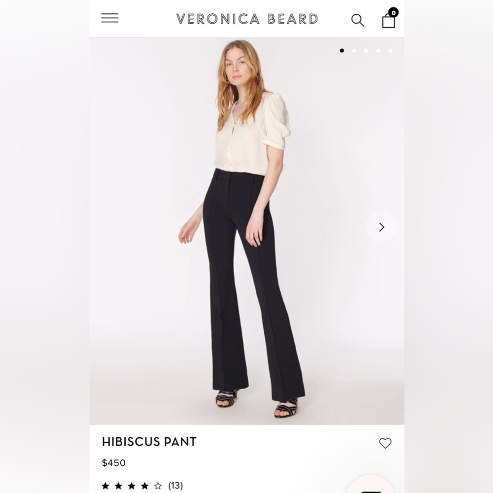 Veronica Beard Hibiscus Flare Pant
